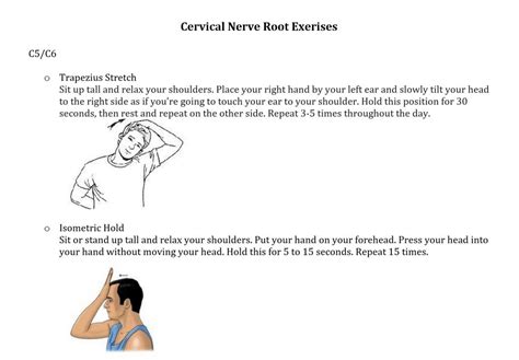 Cervical Nerve Root Exercises — Carthage Family Chiropractic