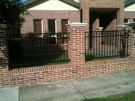 Brick Laminate Picture: Brick Fence Designs