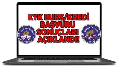 KYK 2023 2024 BURS BAŞVURU SONUCU E DEVLET SORGULAMA KYK burs kredi