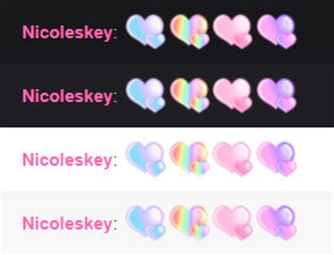 Pink Heart Twitch Emote, Discord Emote Pastel Cute Girly Twitch Sub ...