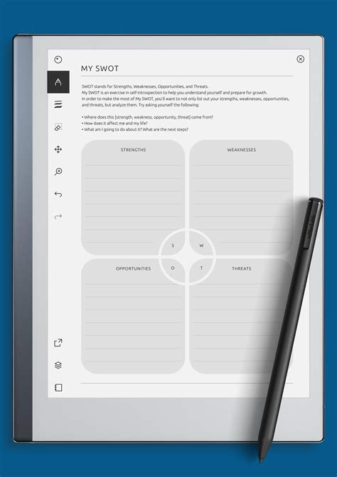 Download Editable SWOT Analysis Template PDF Free