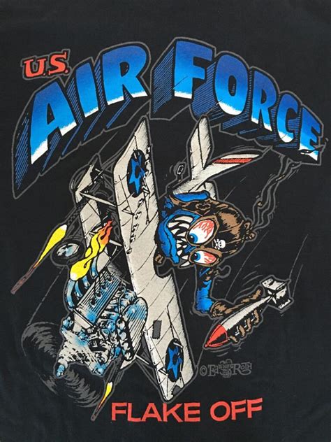 US AIR FORCE T-Shirts Black - Ed Roth's Rat Fink