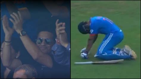 Ind Vs Nz Virat Kohli Bows To Sachin Tendulkar Master Blaster Gives