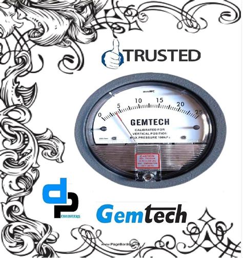 Gemtech Series G Mm Differential Pressure Gauges Range To