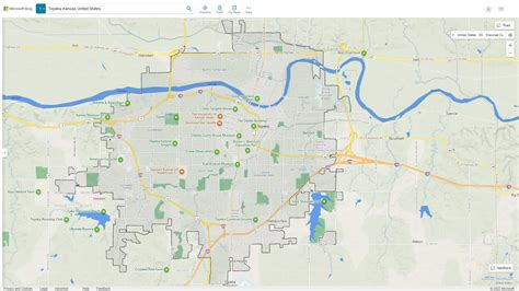 Topeka, Kansas Map