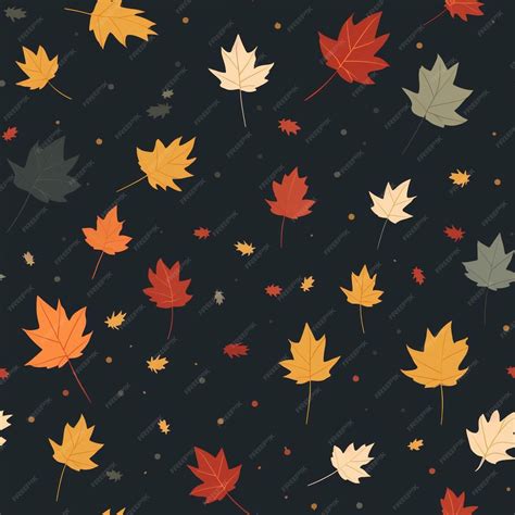 Premium AI Image | Autumn leaves on a dark background.