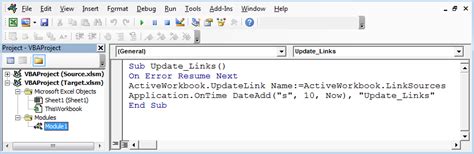 How To Automatic Update External Workbook Links After X Intervals Using ...