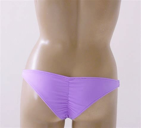 Scrunch Back Brazilian Bikini Bottom And Strapless Bandeau Etsy