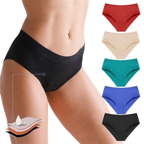 Culotte Femme Menstruelles Slip Regles Anti Fuite Sous V Tement Lavable