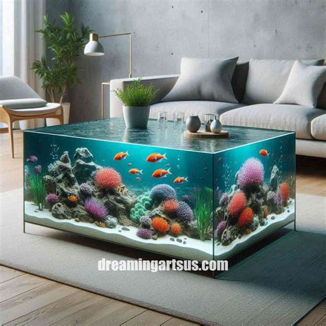 Epoxy Scene Coffee Tables Made From Epoxy With Enchanting Scenes