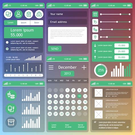premium vector mobile ui