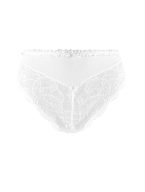 Culotte Sexy Taille Haute Tout En Dentelle De Calais Bleu Collection