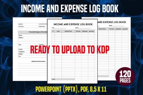 Income And Expense Logbook Kdp Interior Graphic By Yulidor Creative