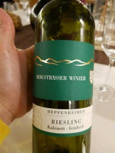 Bergstr Sser Winzer Heppenheimer Riesling Kabinett Feinherb Vivino Us