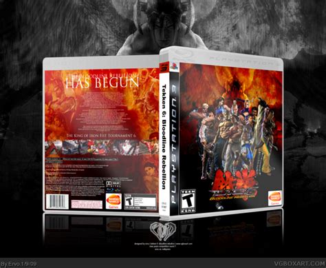 Tekken 6 Bloodline Rebellion Playstation 3 Box Art Cover By Ervo