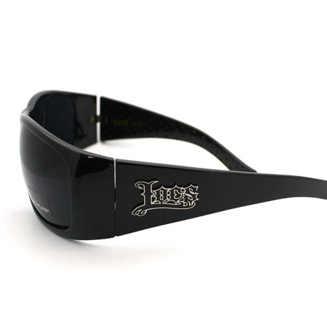 Mens Gangster Style Locs Sunglasses Oversized Dark Black New Design