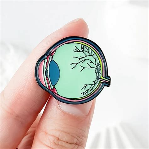 Eyeball Ophthalmology Anatomy Medicine Enamel Pin Brooch Badge Lapel