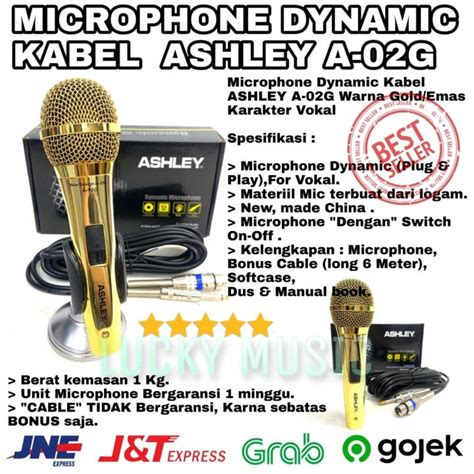 Mic Kabel Ashley A G Original A Lazada Indonesia