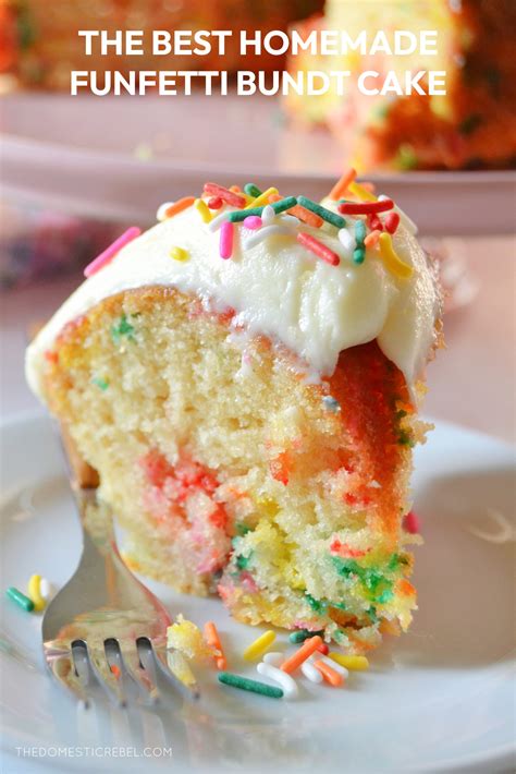 The Best Homemade Funfetti Bundt Cake