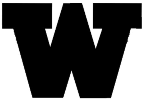 Anyone know what font this W comes front? It's part of a school logo ...