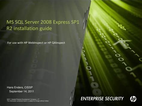 Ppt Ms Sql Server 2008 Express Sp1 R2 Installation Guide Powerpoint