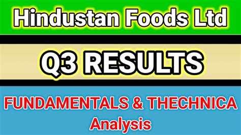 Hindustan Foods Ltd Hindustan Foods Share Q3 Results Hindustan Foods