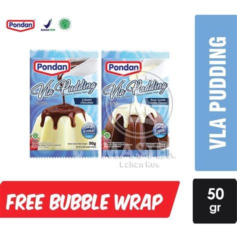 Jual Pondan Vla Pudding Vanilla Coklat Gr Shopee Indonesia