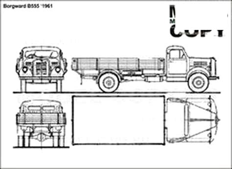 Borgward B D Drawing Blueprints Model Copy