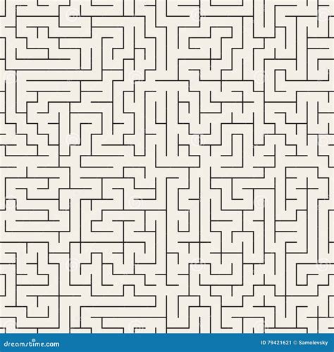 Irregular Maze Lines Vector Black And White Pattern Cartoondealer