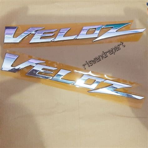 Jual EMBLEM LOGO Tulisan Huruf VELOZ ORIGINAL CHROME Shopee Indonesia