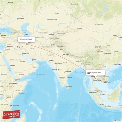 Direct Flights From Bangkok To Tehran BKK To IKA Non Stop