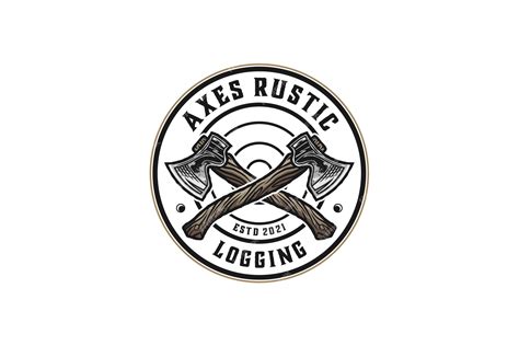 Premium Vector Axes Rustic Wood Work Logo Lumberjack Logging Axe