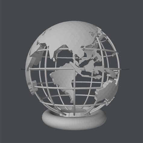 Fichier Stl Globe Imprimé En 3d・modèle Imprimable En 3d à Télécharger・cults