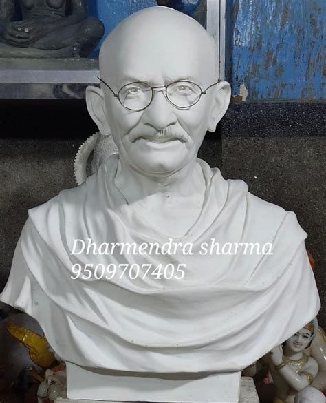 Freedom Fighter White Marble Gandhi Ji Bust Size Dimension Feet At