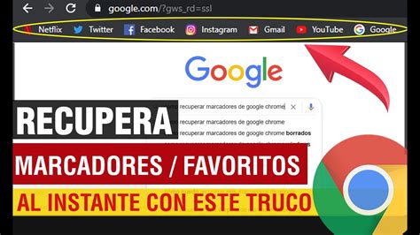 Como RECUPERAR Marcadores O Favoritos De Google Chrome Eliminados 2024