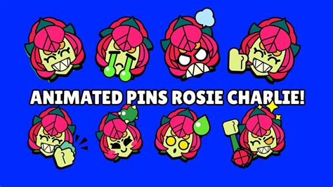 Rosie Charlie Pins Animated Brawl Stars Green Screen Youtube