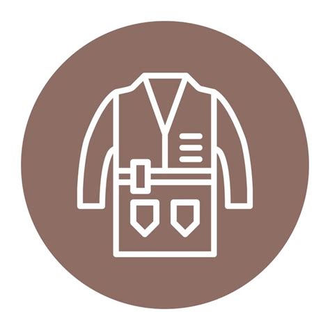 Imagen Vectorial Del Icono Del Detective Coat Se Puede Usar Para La