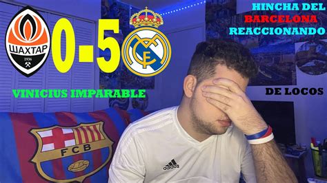 HINCHA DEL BARCELONA REACCIONANDO AL SHAKHTAR DONESTK VS REAL MADRID 0