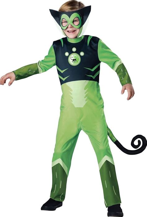 Wild Kratts Child Costume Green Chris Kratt Spider Monkey Size 4 ...