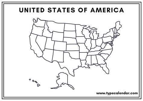 Free Printable Blank US Map Templates [Word, PDF] Download