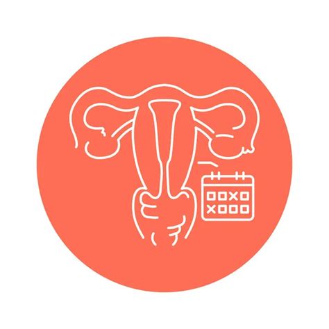 Infectious Diseases Uterus Color Line Icon Gynecology Problem Pictogram