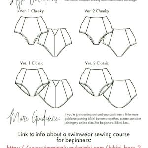 Reversible Bikini Bottoms Sewing Pattern Pdf Women S High Etsy