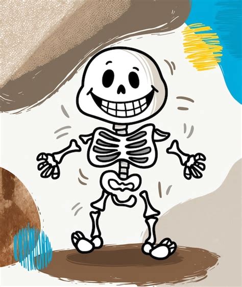 Realistic Skeleton Clip Art Images Premium Ai Generated Image