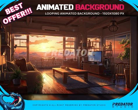 Animated Background Stream Background Animated Virtual Set - Etsy