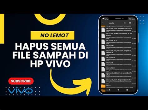 Cara Menghapus File Sampah Yang Tersembunyi Di Hp Vivo Youtube