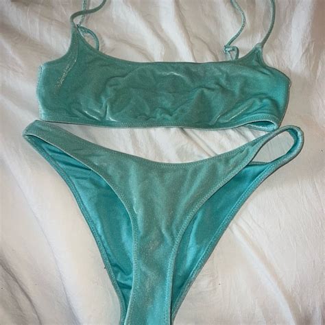 Blue Velvet Triangl Bikini Gem