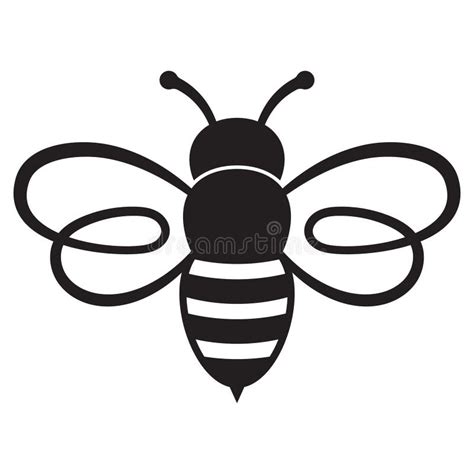 Honey Bee Icon Insect Character Cartoon Flying Bee Vector Isolated