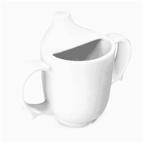 Dual Handled Adult Drinking Cup - White from Essential Aids