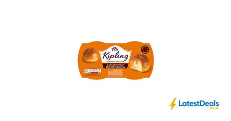 Mr Kipling Exceedingly Good Golden Syrup Sponge Puddings 2 X 95g