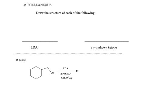 Solved Draw the structure of each of the following: LDA a | Chegg.com